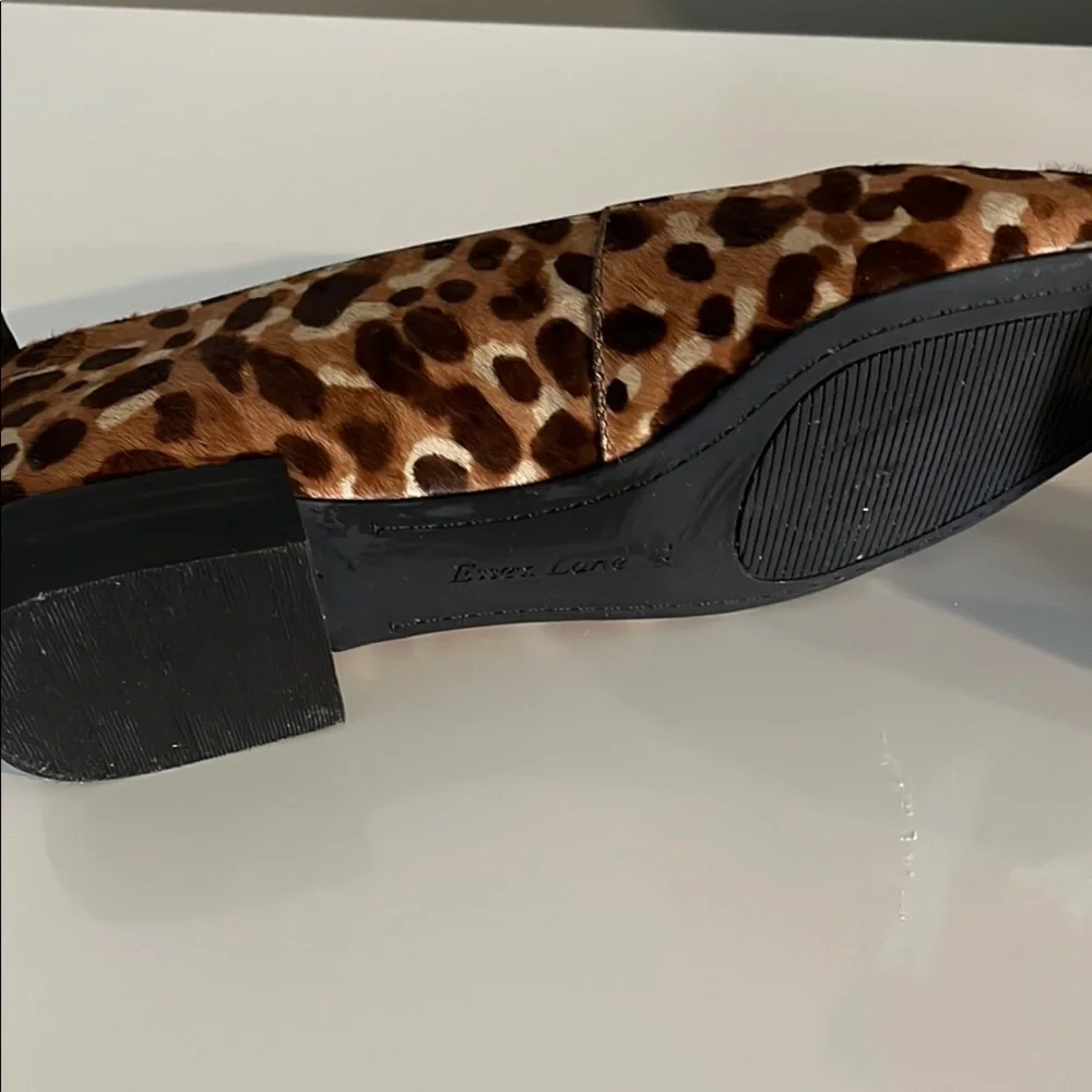 Essex Lane‎ Brown Tan Flats Sleek Slip-On Loafers